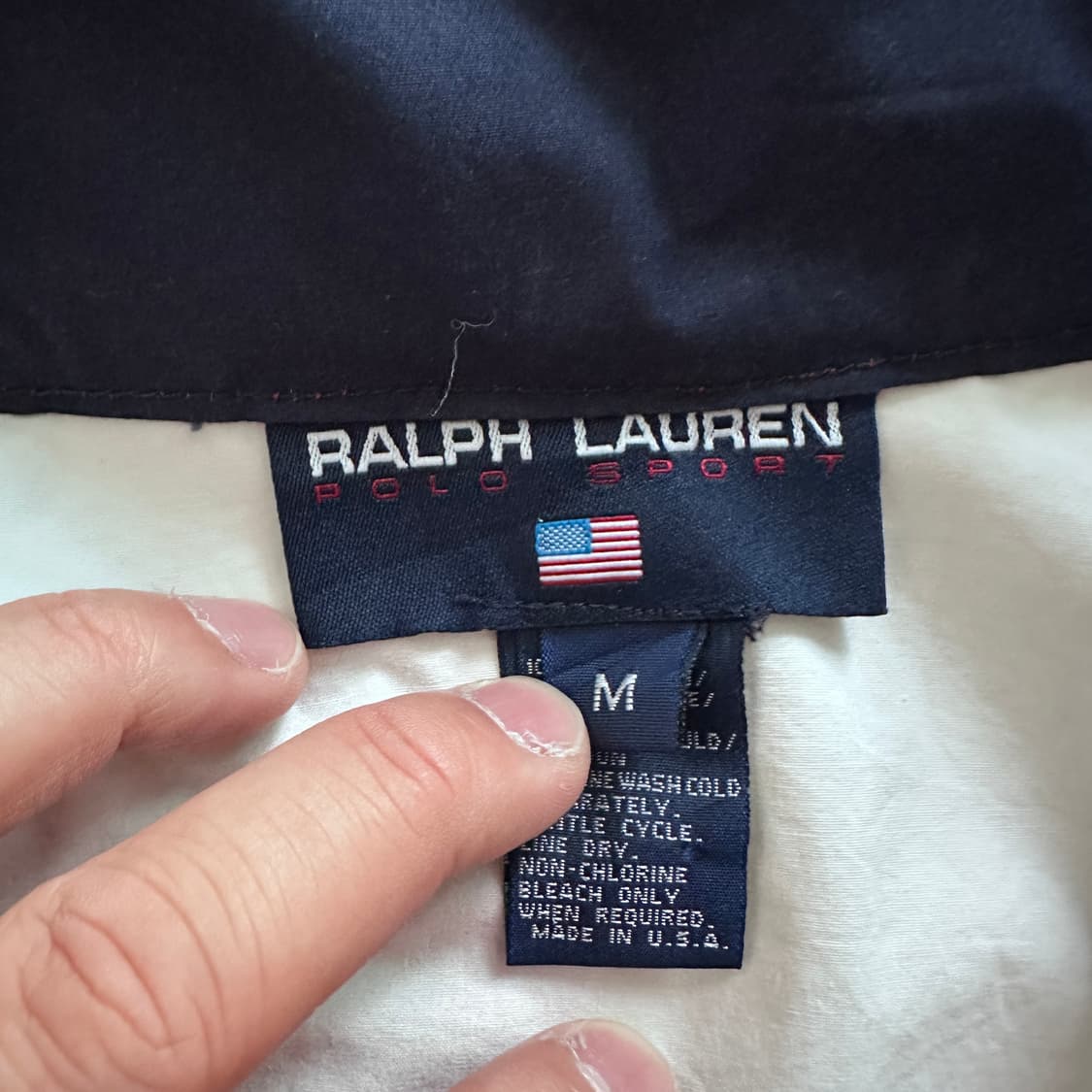 90s 폴로스포츠 MADE IN USA 성조기 아노락 M 상품이미지6