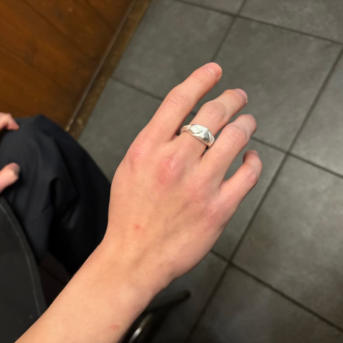 실버 볼드 아프리칸 심볼 반지 상품이미지3