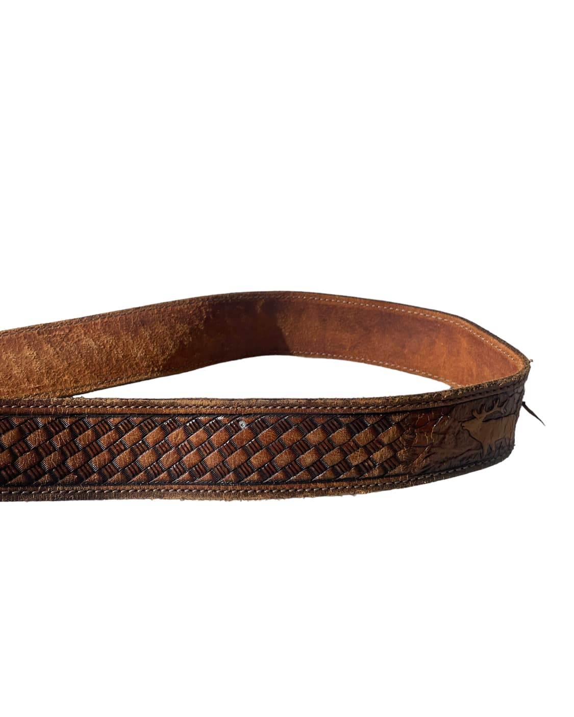 vintage carving leather belt 상품이미지3
