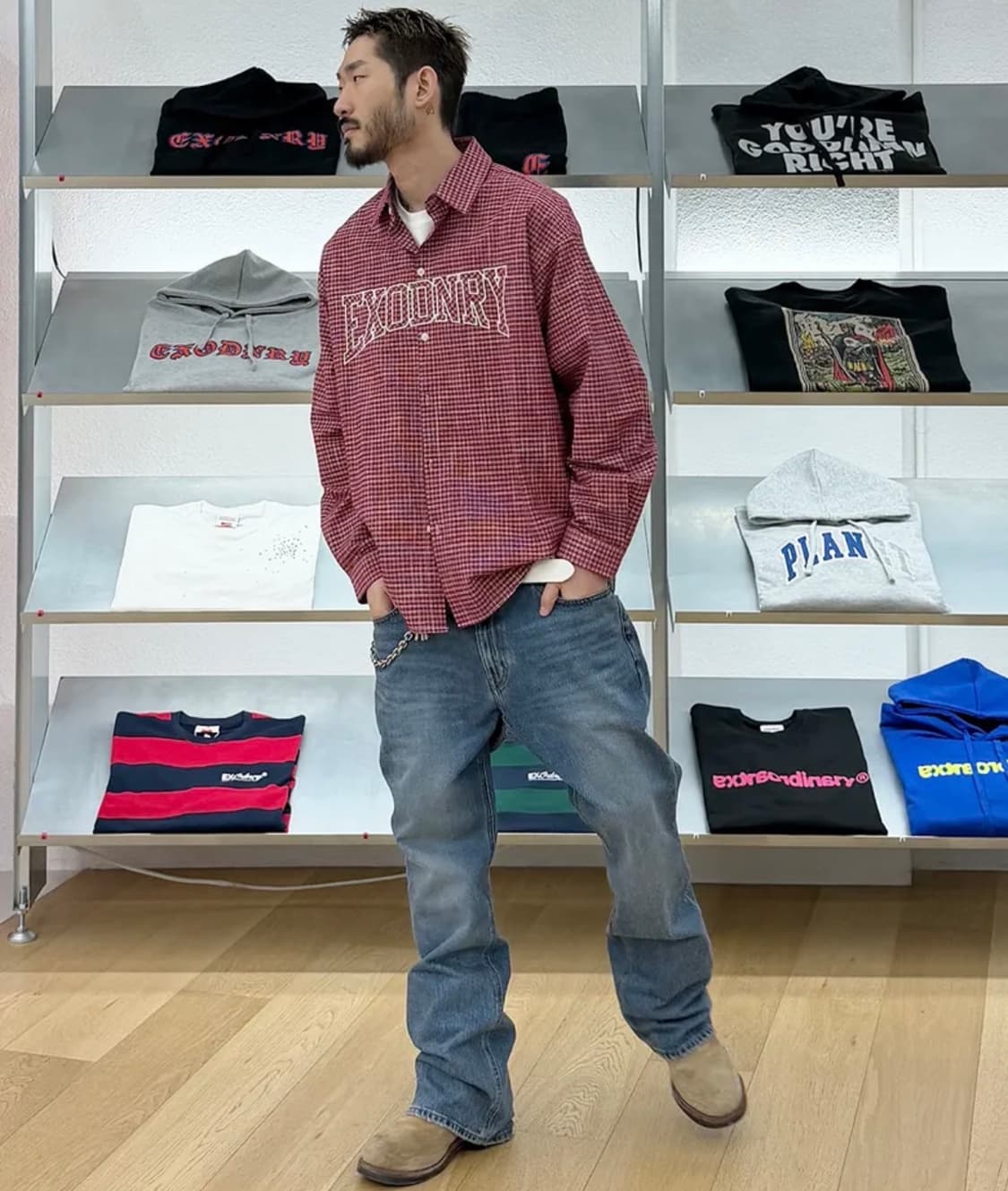 엑스트라오디너리 플레어 데님팬츠 인디고 상품이미지4