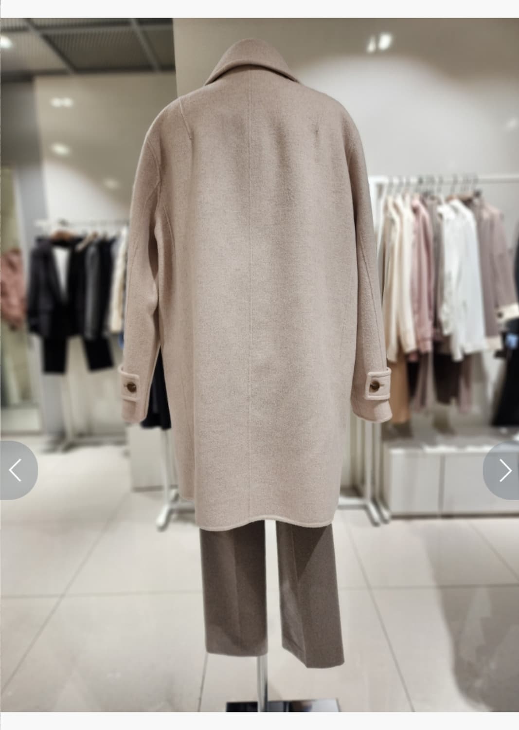 (새상품) SOUP 하이넥 블랙 롱코트 66사이즈 상품이미지5