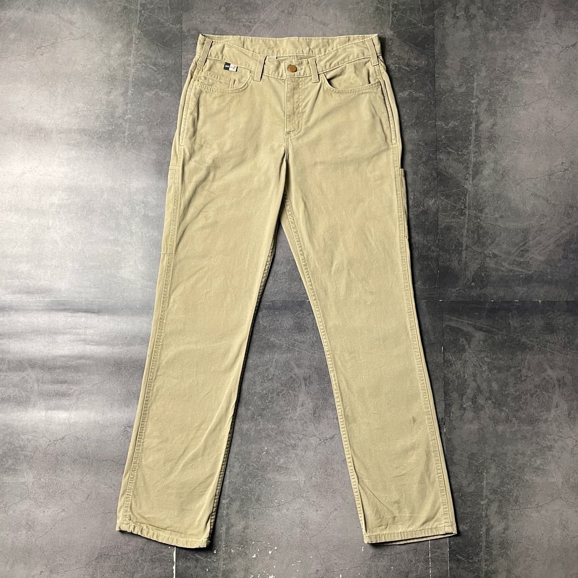 CARHARTT 칼하트 베이지 유틸리티 워크팬츠 A01086 상품이미지1