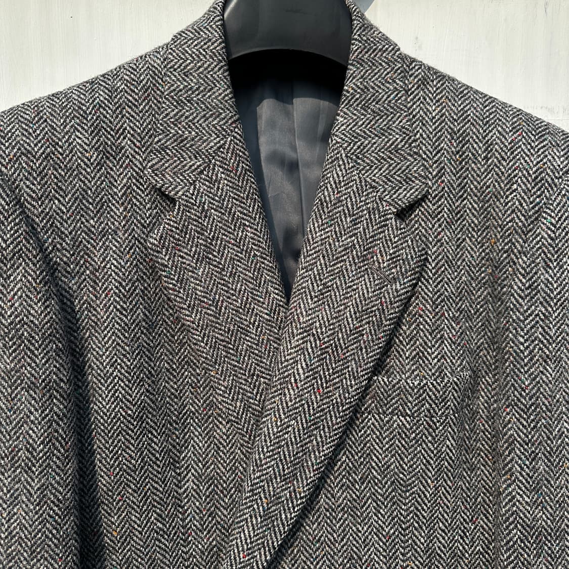 [105] 해리스트위드 그레이 헤링본 울 자켓 상품이미지2