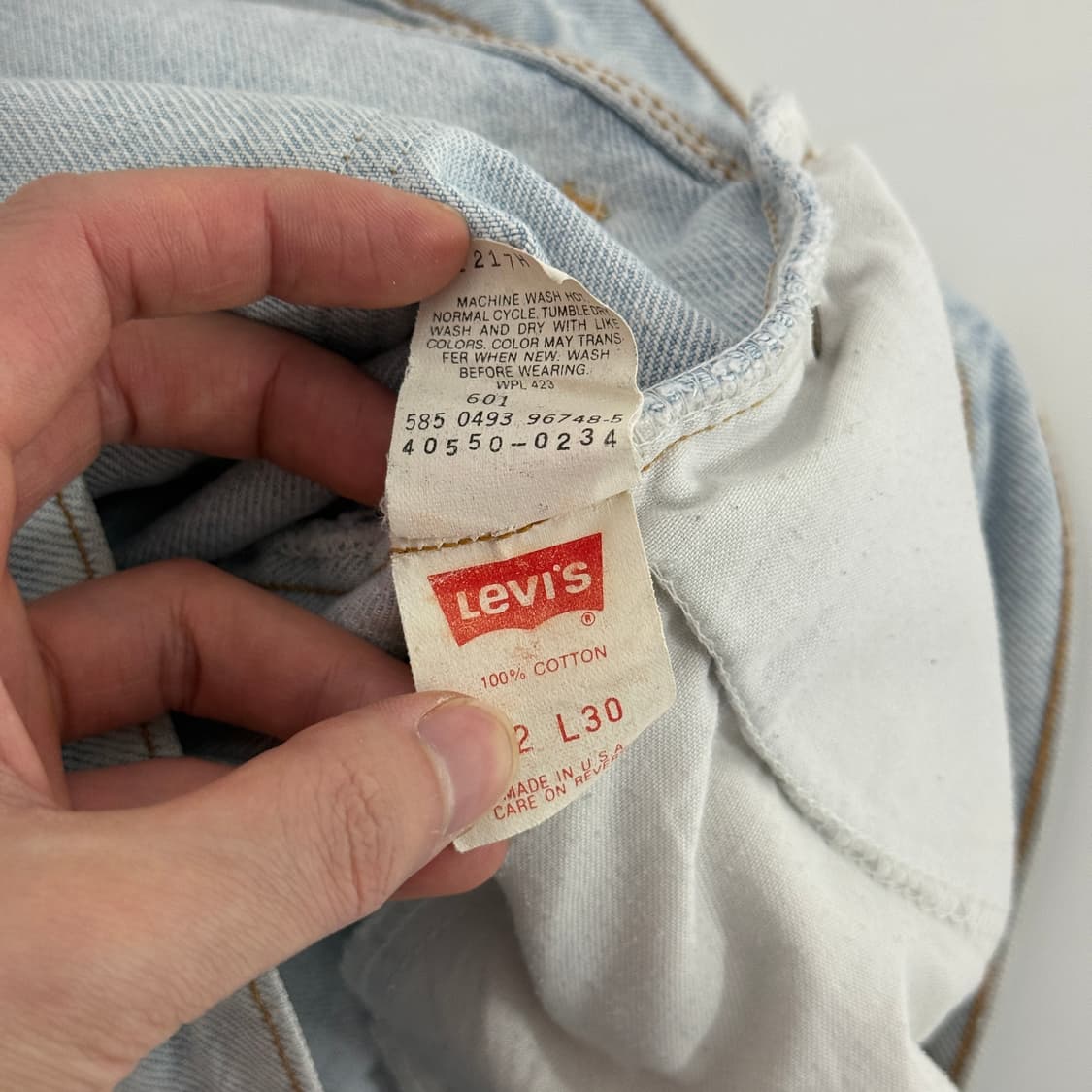 90s 리바이스 550 하프 데님 팬츠 상품이미지5