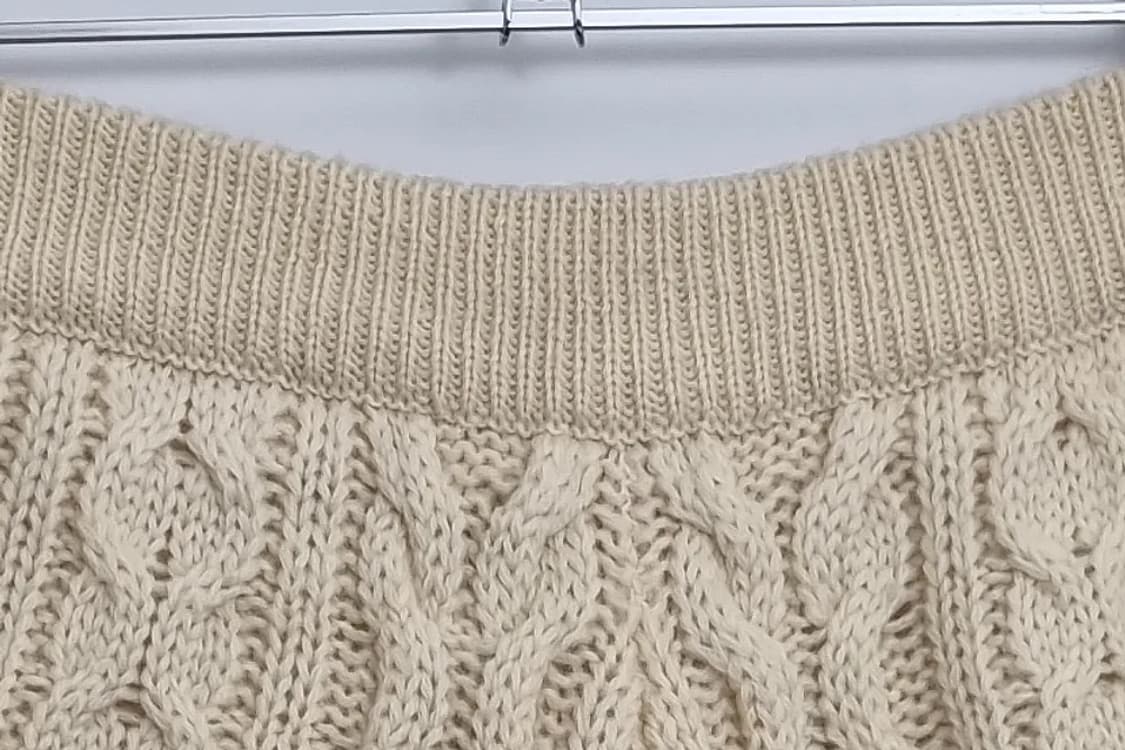 JPN 니트 크림 반바지 울 100%  상품이미지5