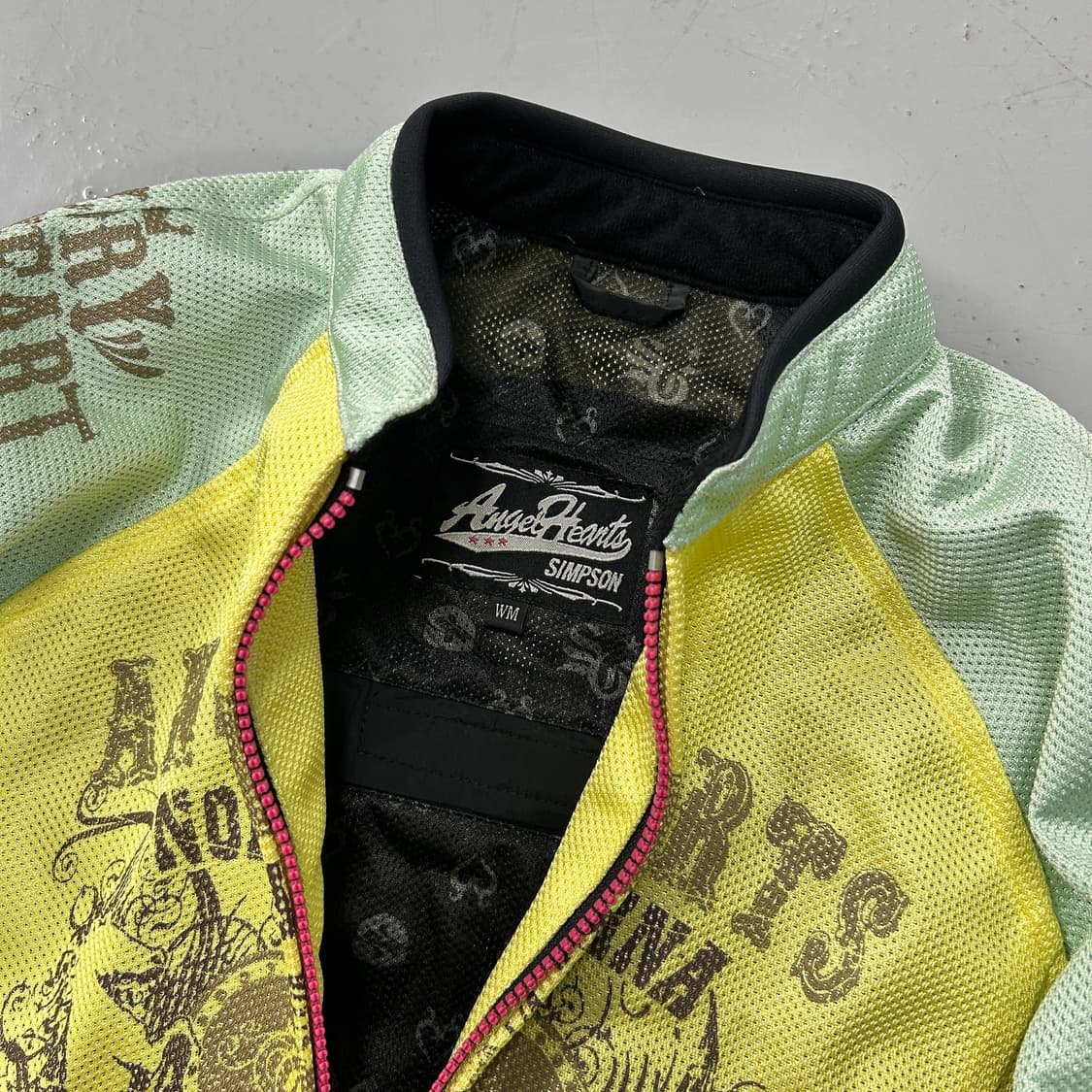 엔젤하트 프린팅 메쉬 라이딩자켓  상품이미지7