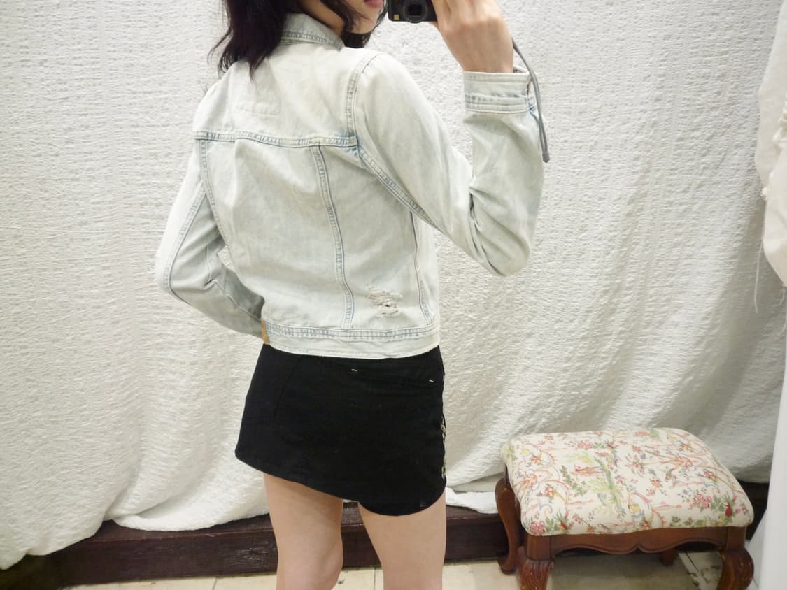 hollister crop denim jacket 상품이미지5