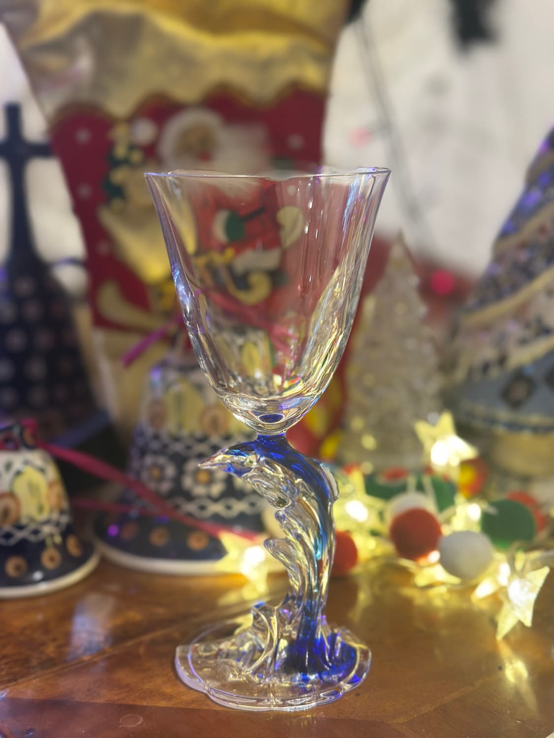 프랑스 빈티지 돌고래 크리스탈 와인잔 아르크 다르크 상품이미지2