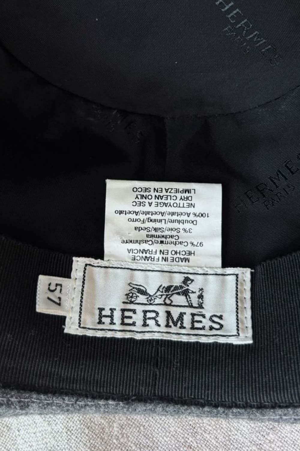HERMES 에르메스 트릴비 유니색스(캐시미어)57 사이즈-해외발송 상품이미지8
