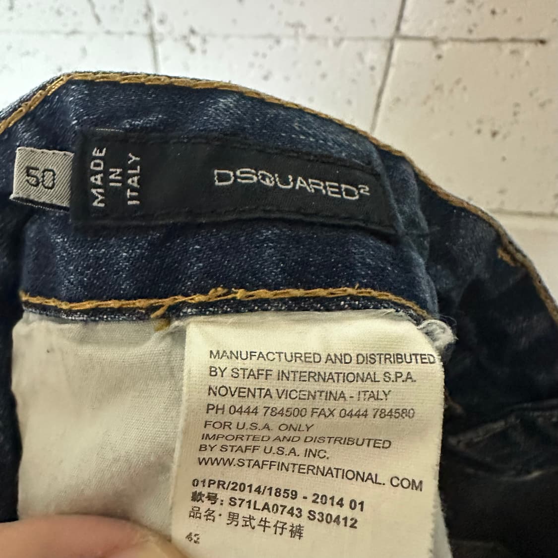 50 디스퀘어드 바이커 데님 상품이미지5