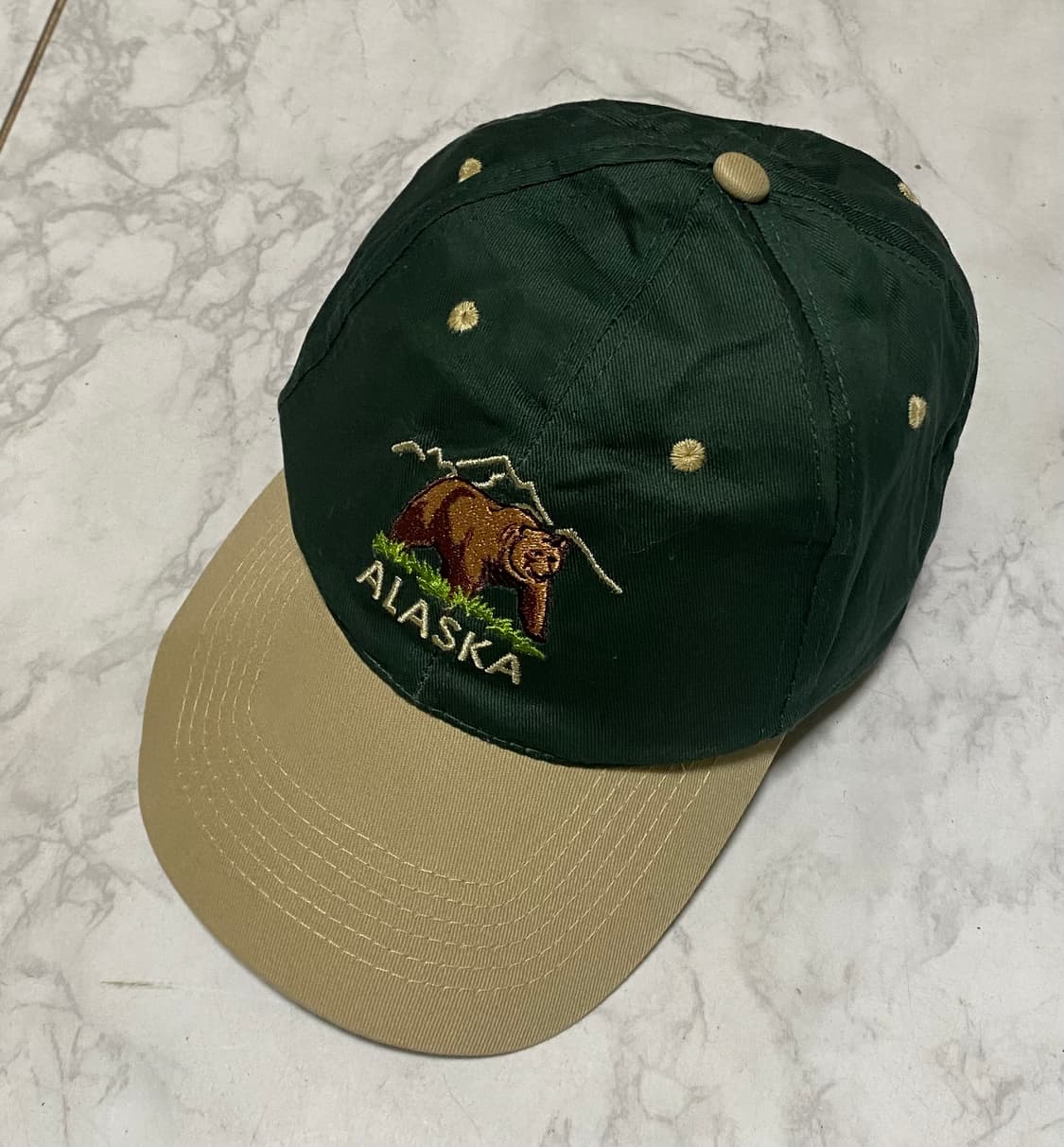 알레스카 곰 자수 빈티지캡 빈티지모자 프리사이즈 상품이미지1