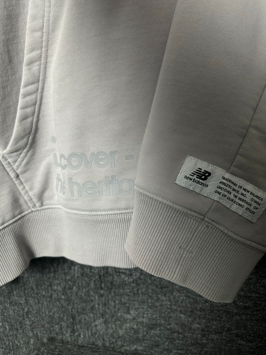 뉴발란스 Athletic 후드티 XXL 회색 상품이미지5