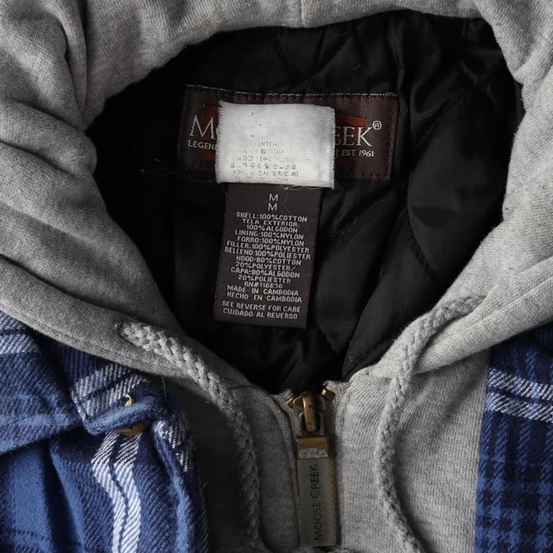 MOOSE CREEK 누빔 후드 자켓  M 상품이미지7