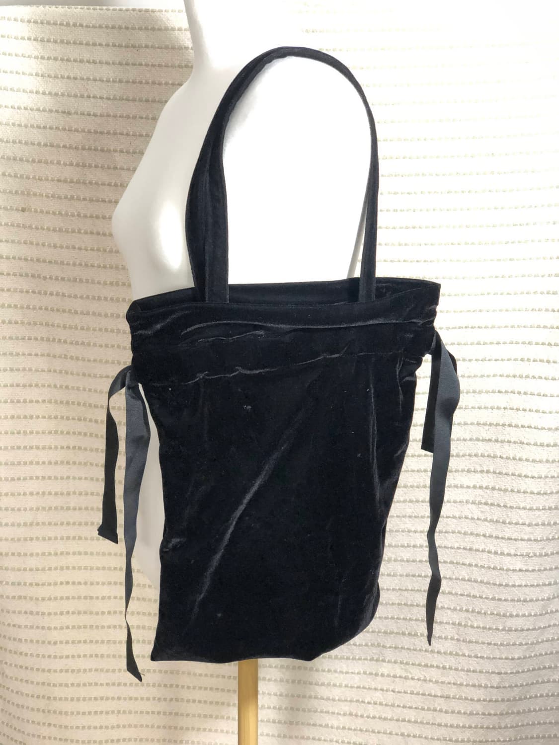 빈티지 블랙 스웨이드 느낌 토트백 숄더백 상품이미지1