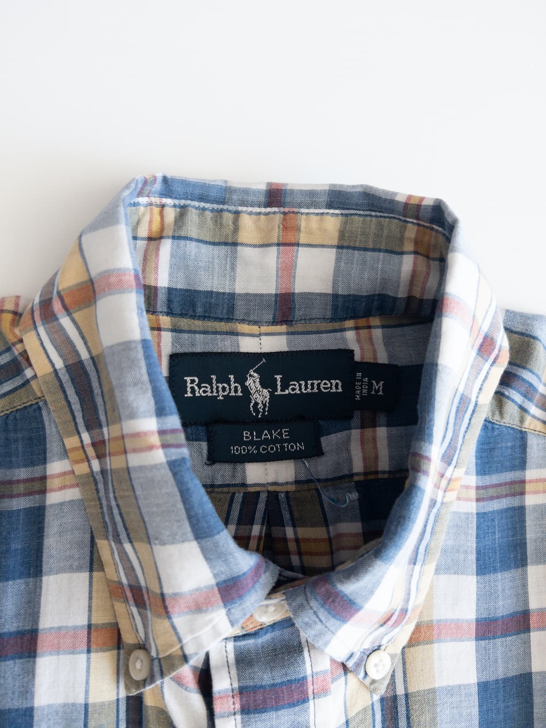 폴로 랄프로렌 체크 반팔셔츠 M 상품이미지5