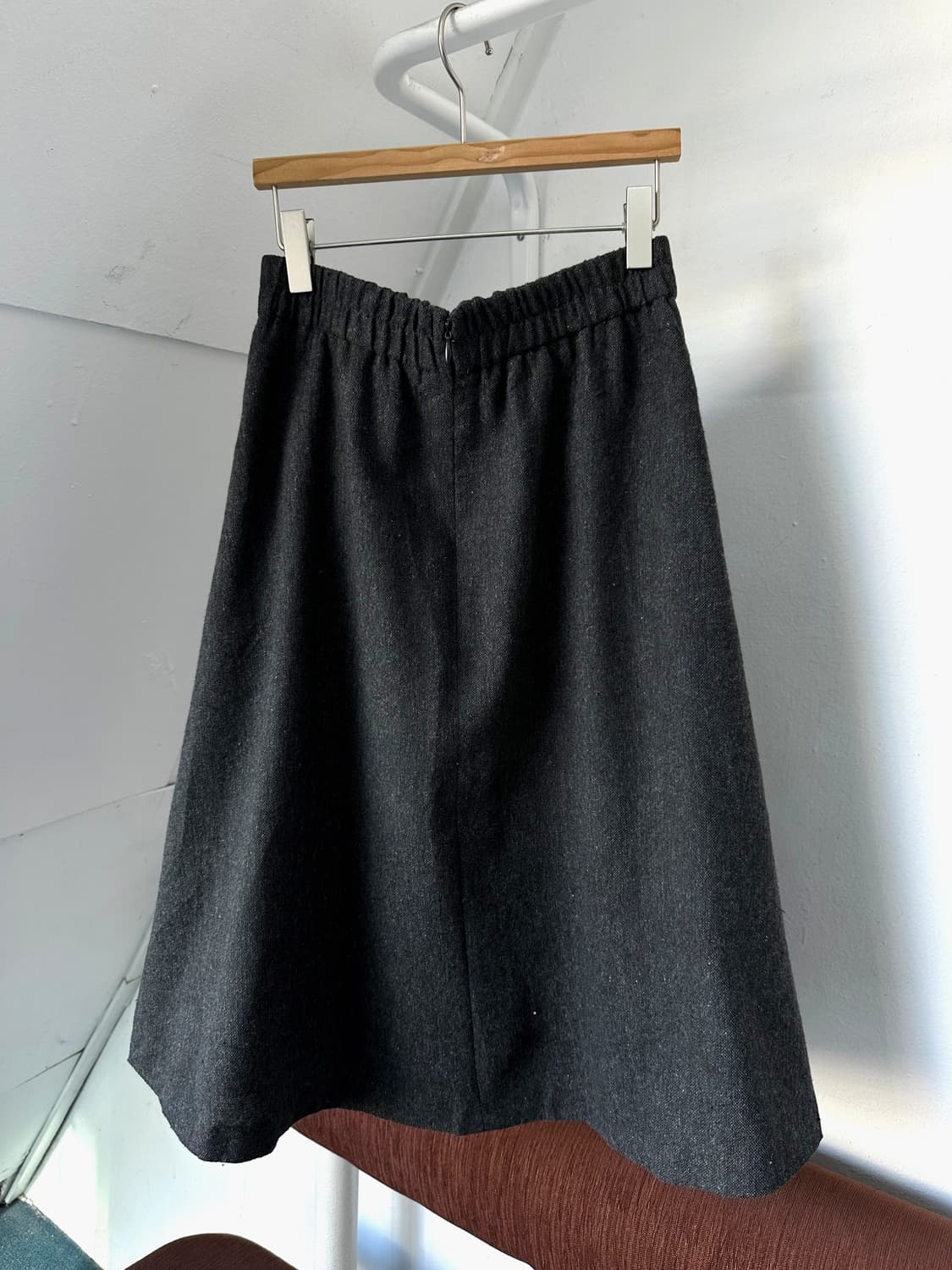 tweed fabric loose silhouette skirt 상품이미지5