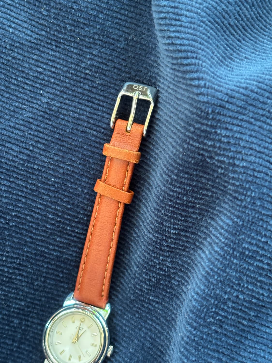 vintage ost brown leather watch 상품이미지4