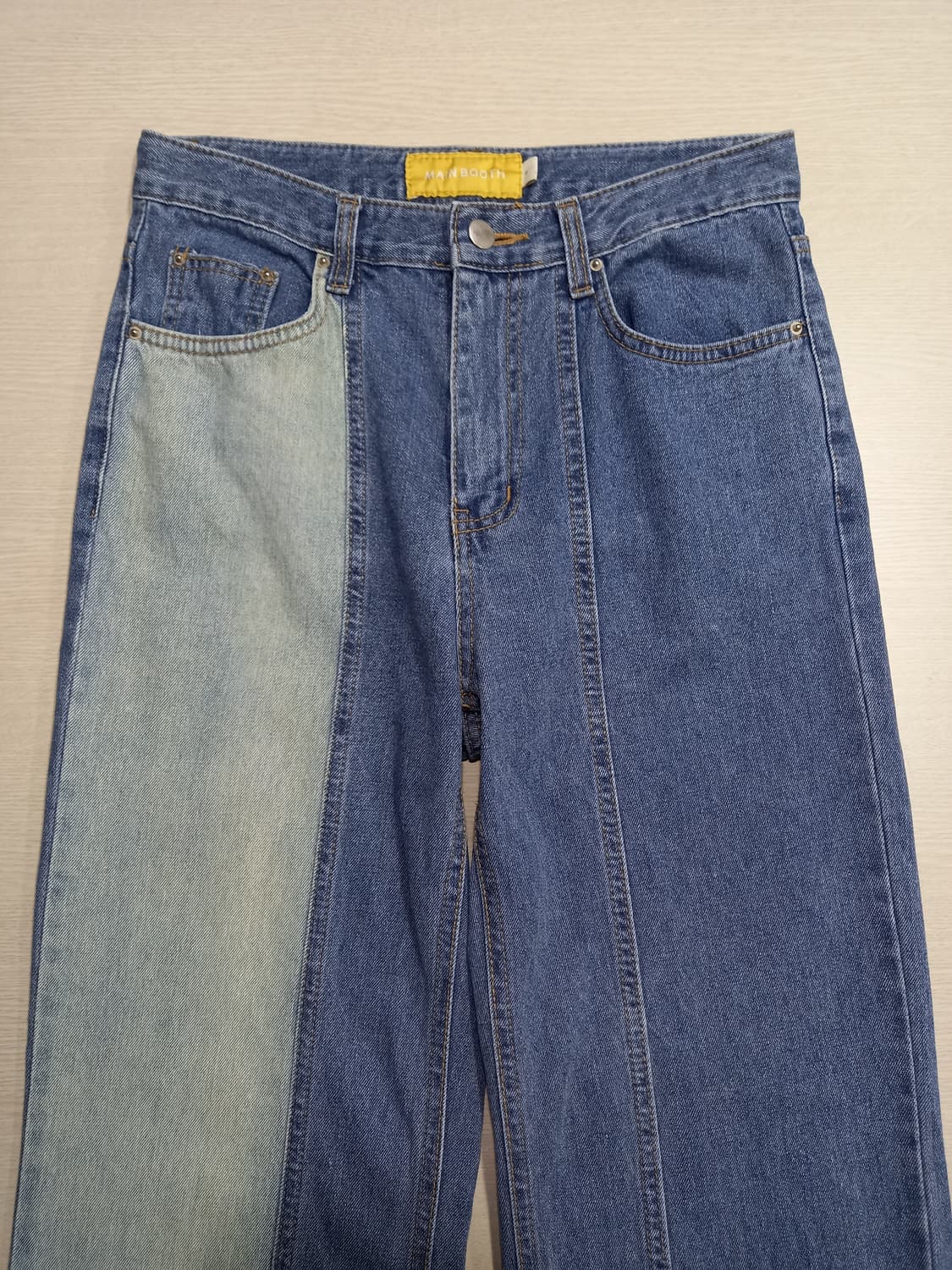 28 MAIN BOOTH Kor  하이웨이스트 세미와이드진 28-884 상품이미지3