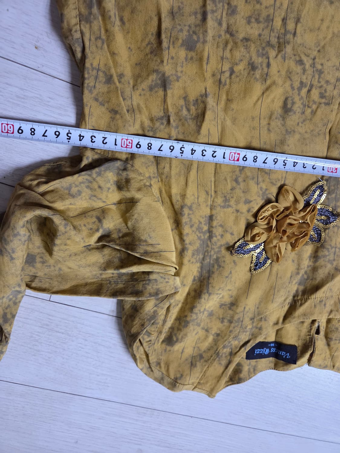 천연염색  인견100%  조끼 자켓 +블라우스  세트  상품이미지8