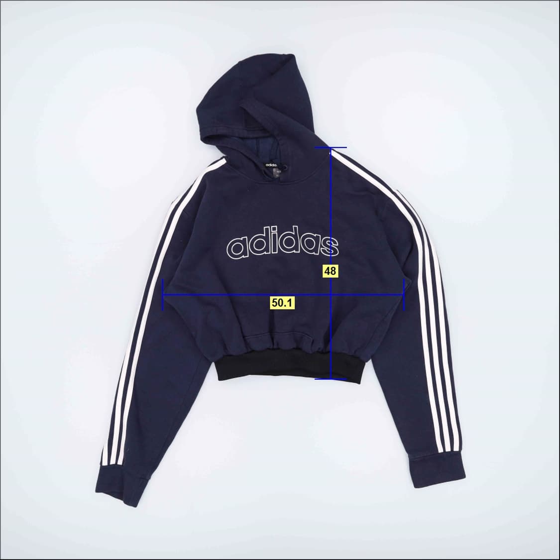 [US-M] 아디다스 삼선 트랙 크롭 후드티 1217J2 상품이미지5