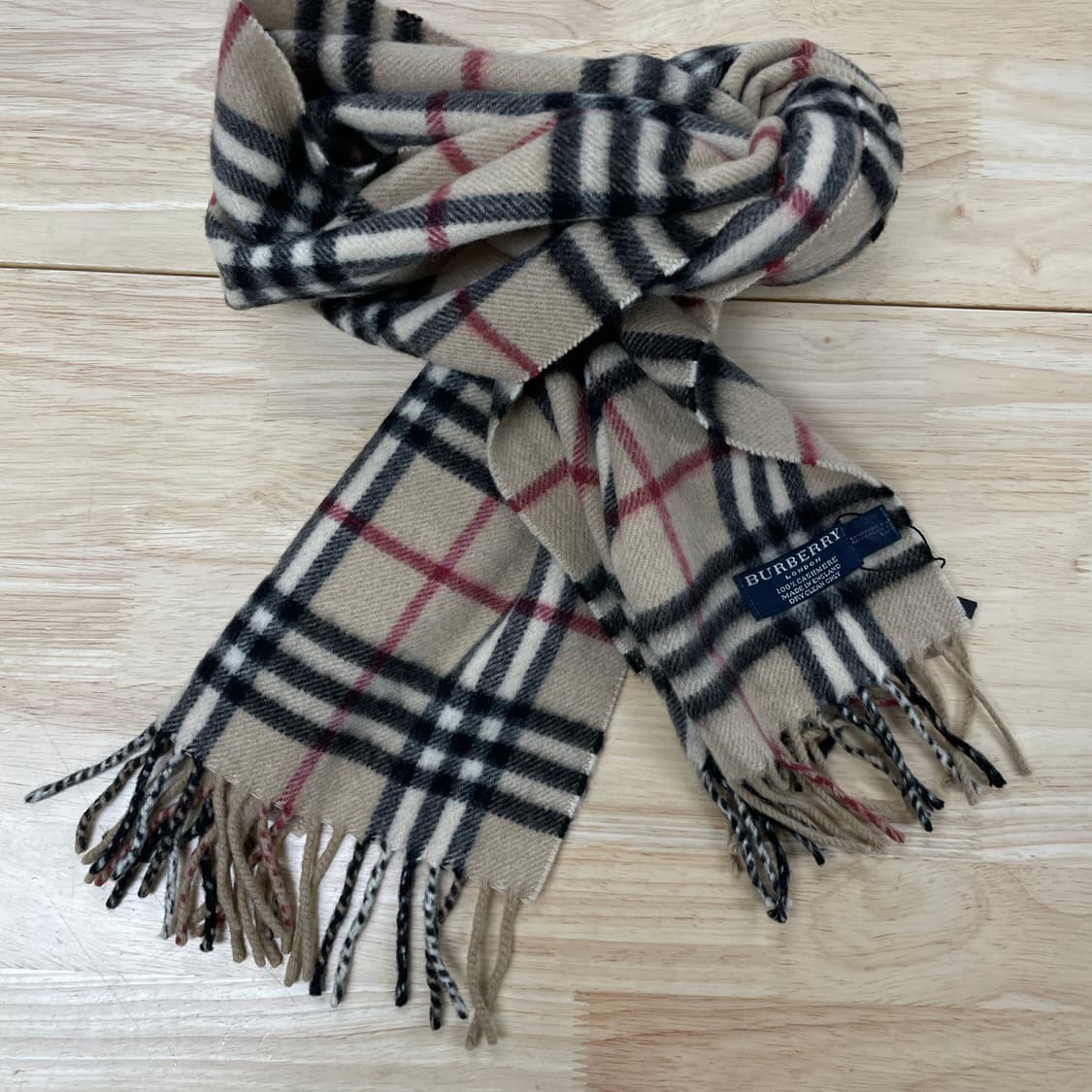 버버리 정품 캐시미어 램스울 머플러 베이지 상품이미지2