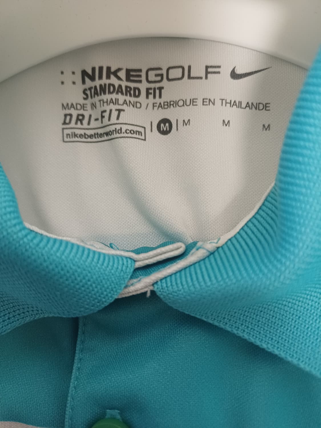 나이키 골프(Nike Golf) 드라이핏 스트라이프 폴로 셔츠 민트 M 상품이미지3