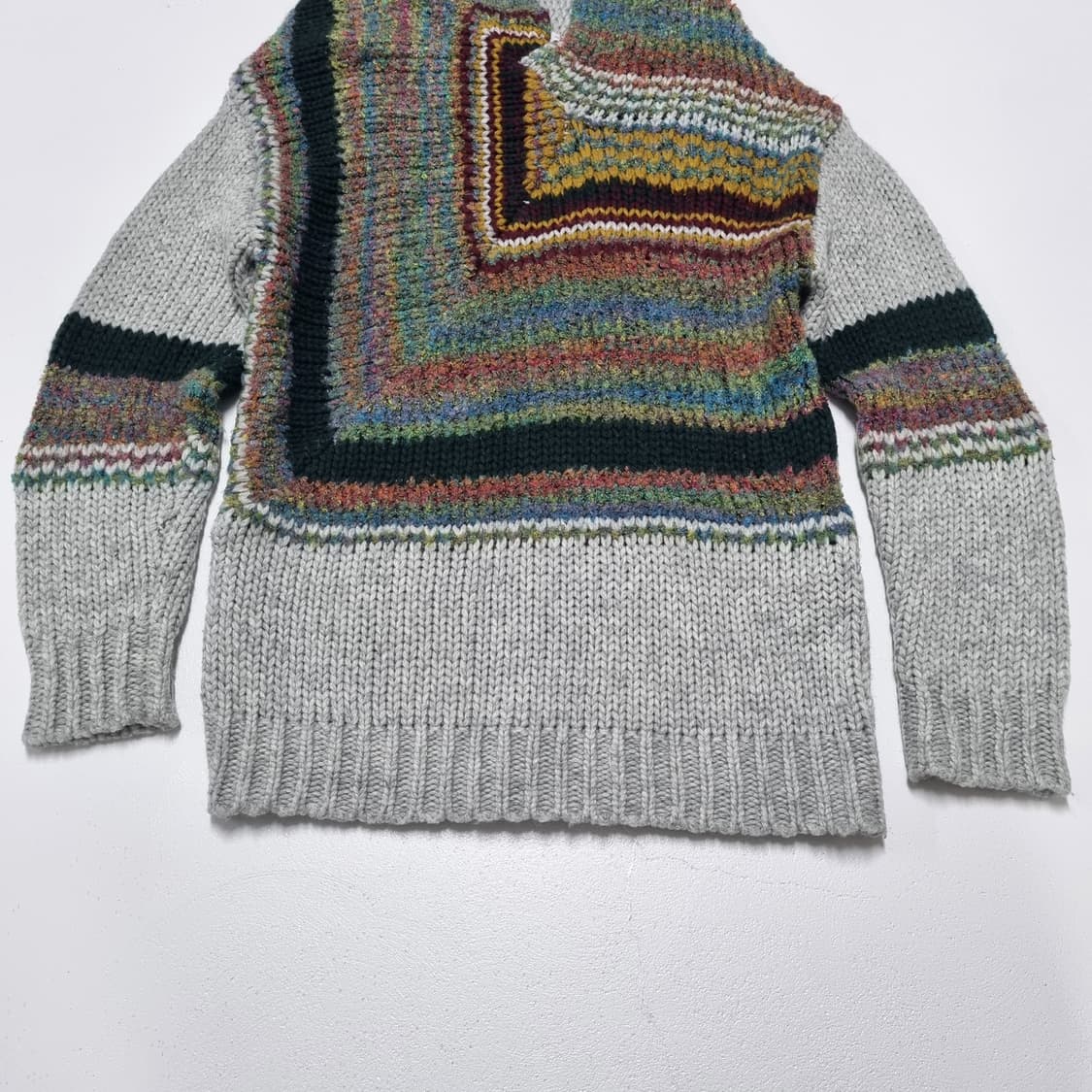 빈티지 보헤미안 비대칭스웨터 - LL 상품이미지5