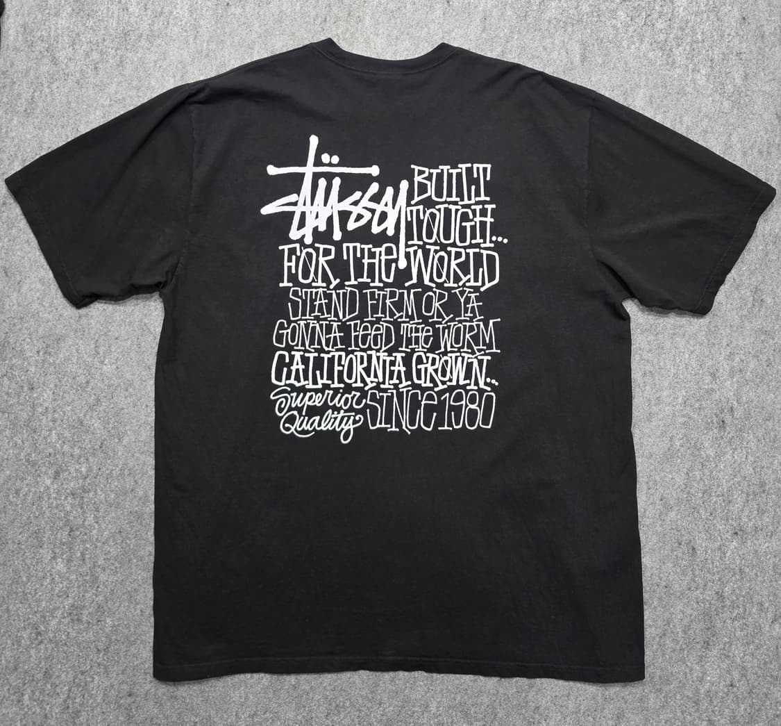 스투시 캘리포니아 그로운 피그먼트 다이드 반팔티 XL 상품이미지2