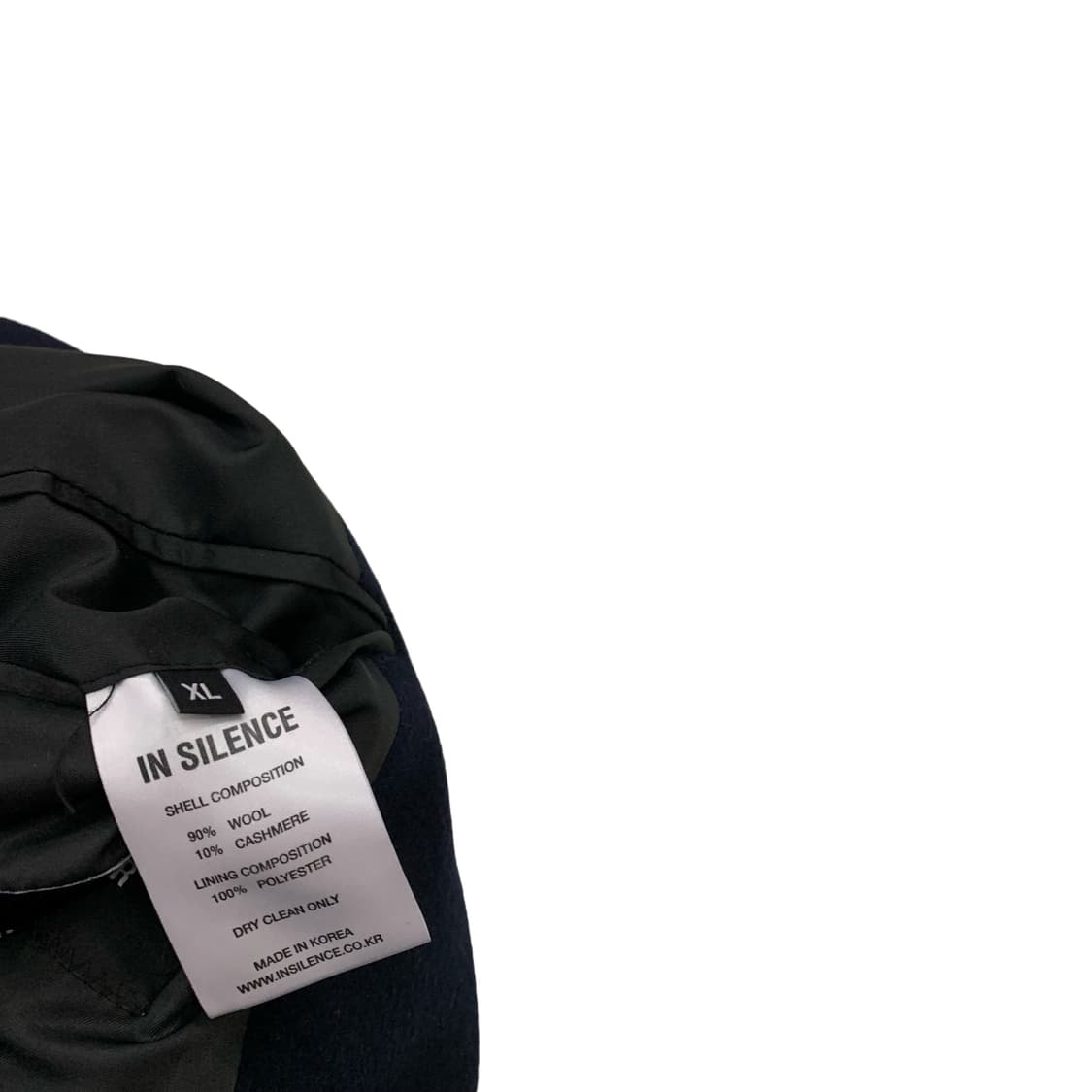 인사일런스 네이비 캐시미어 코트 상품이미지4