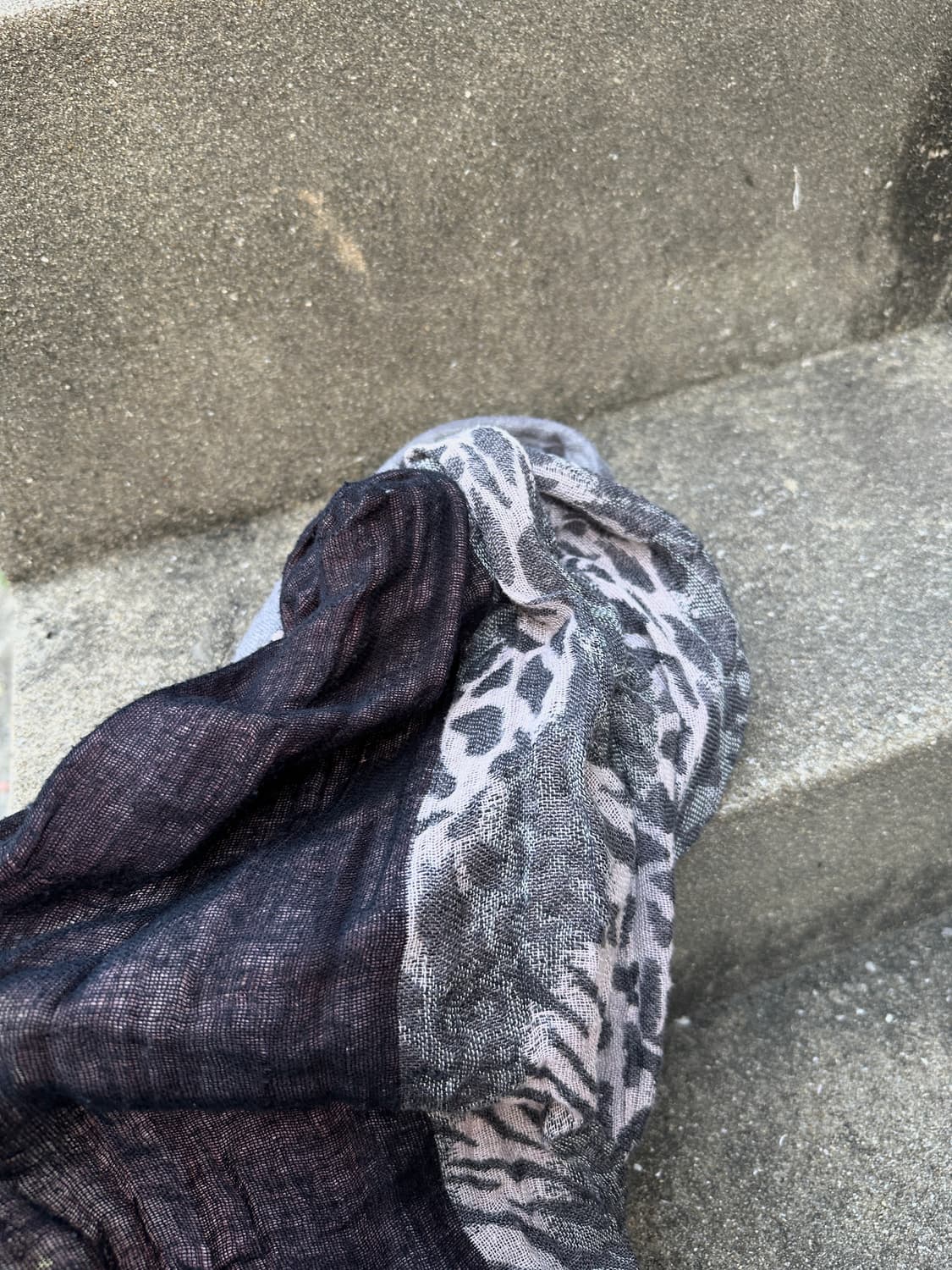 Vintage leopard mixed pattern muffler 상품이미지6