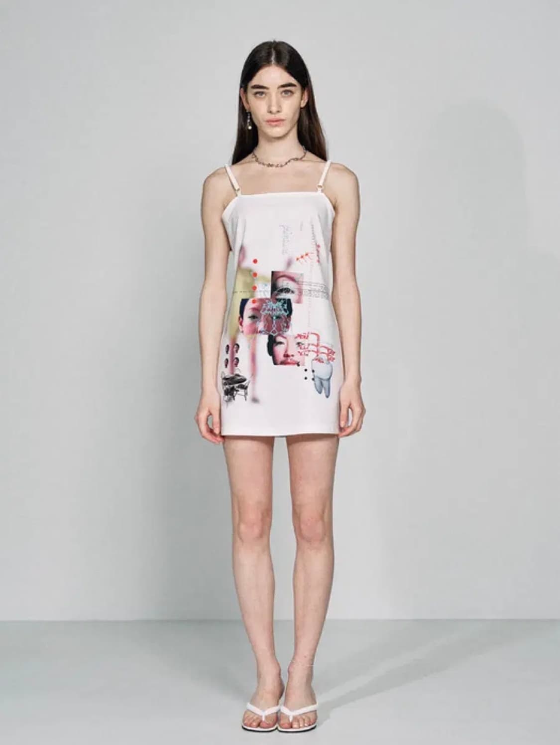 페인츄얼 Peinture white kitten dress 상품이미지1