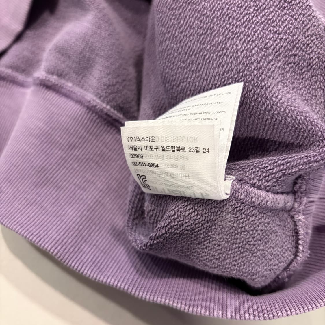 [XL] 칼하트 퍼플 라벤더 스웻 맨투맨 티셔츠 D848 상품이미지8
