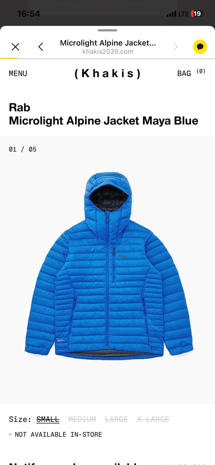 Rab 마야블루 (사이즈감100정도) 상품이미지1