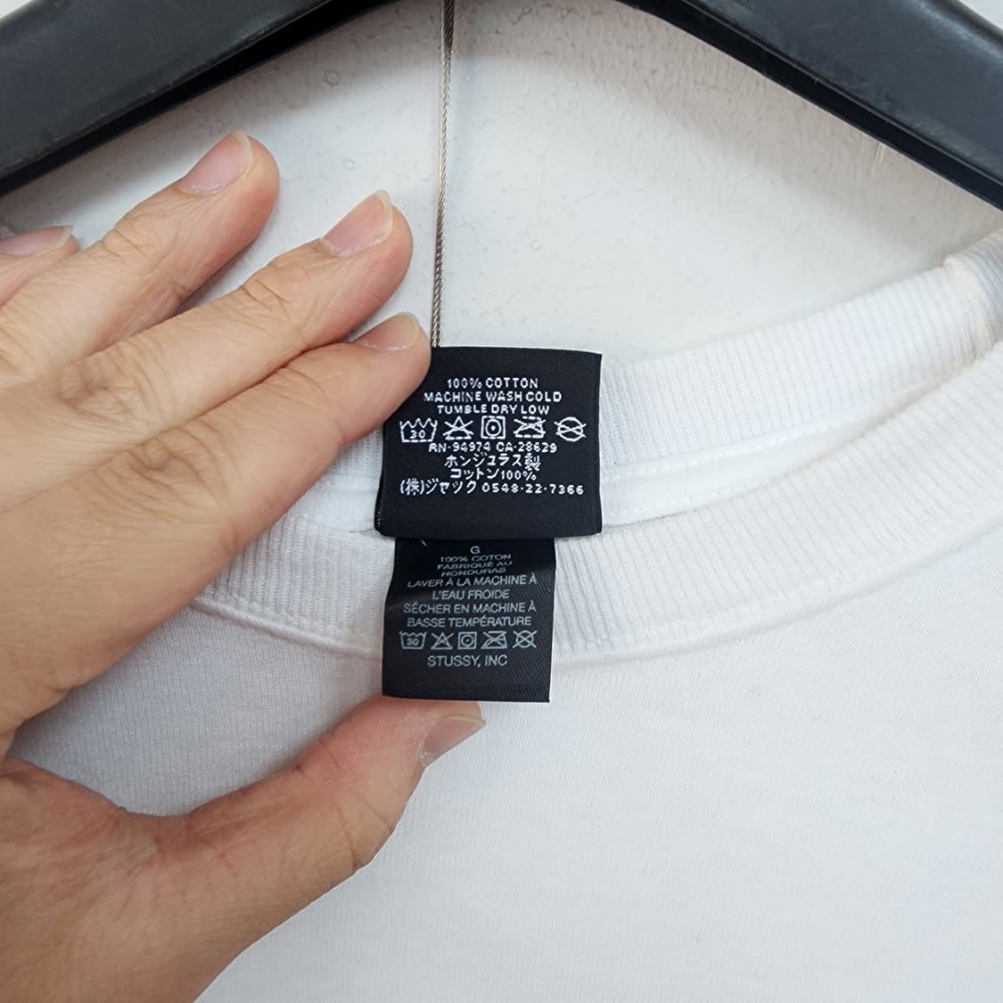 스투시 화이트 반팔 티셔츠 상품이미지4