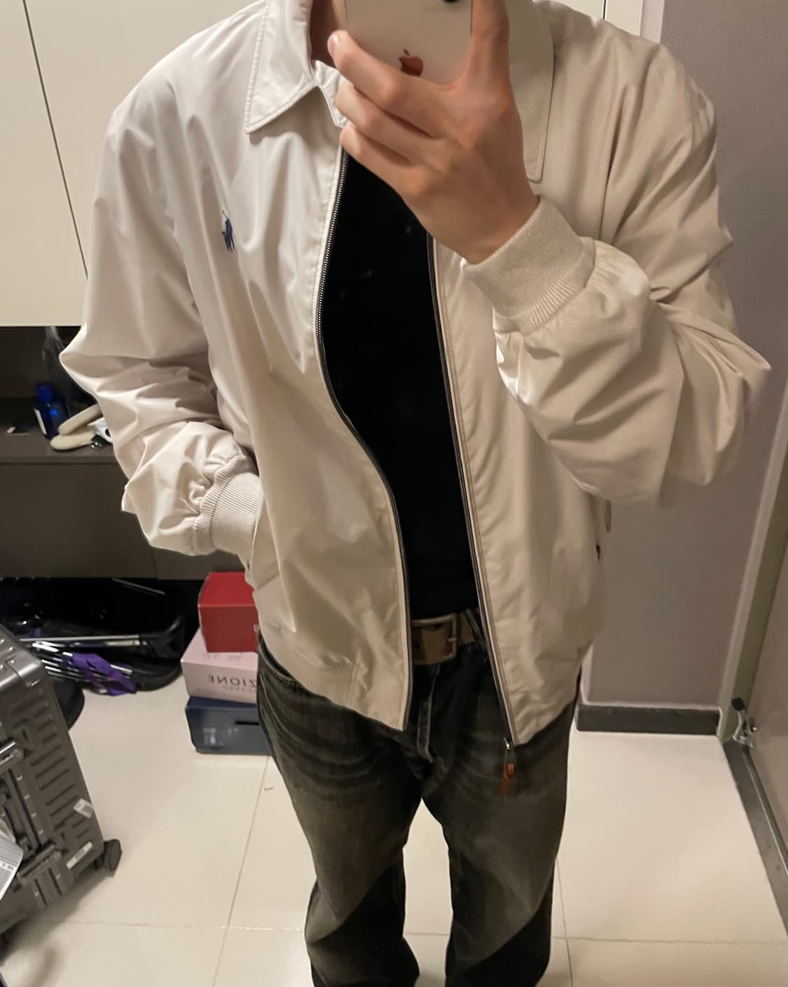 폴로 랄프로렌 아이보리 자켓 m 상품이미지4