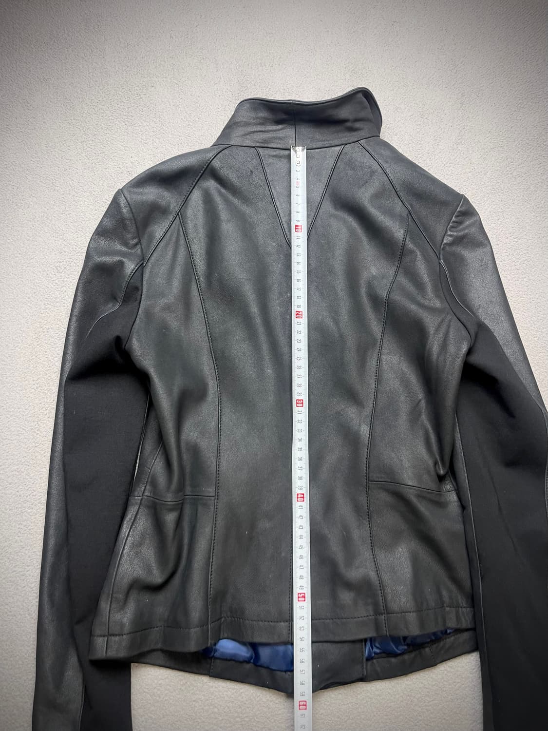 [S] T TAHARI 하이넥 레더자켓 - 양가죽자켓 상품이미지8