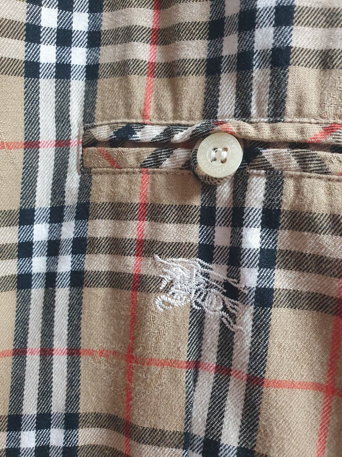 버버리 런던 노바체크 코튼 셔츠 S 상품이미지4