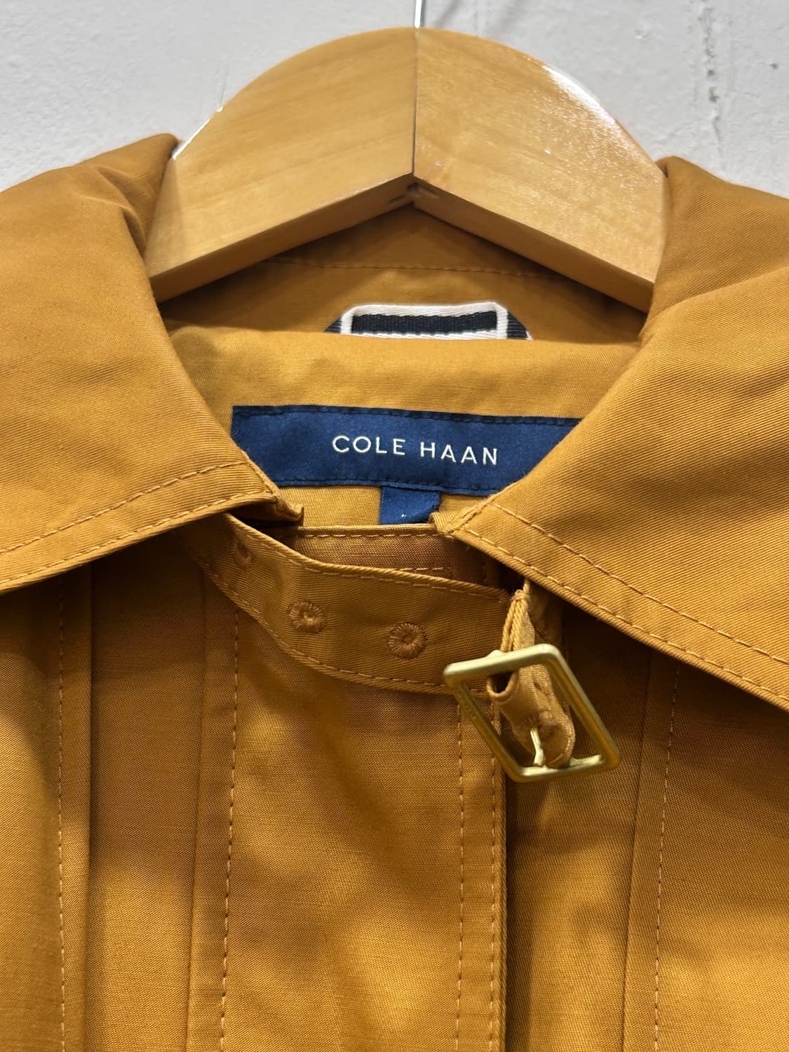 콜한 벨티드 후드 트렌치코트 여성 66 머스타드 상품이미지4