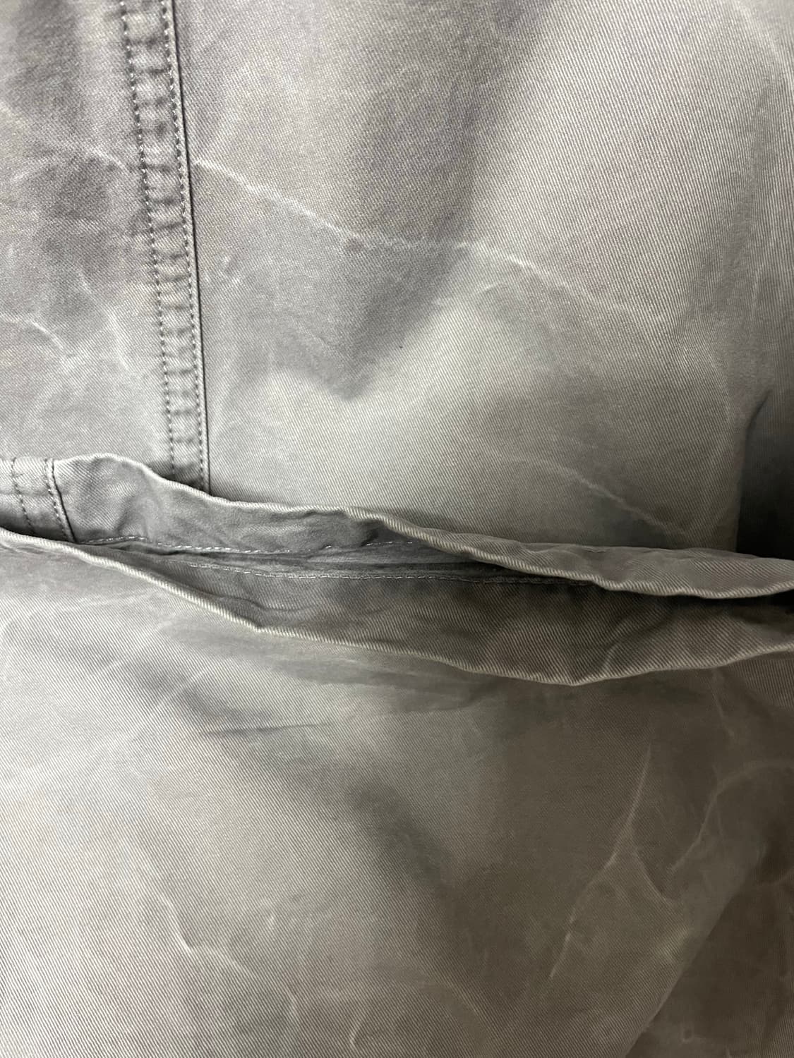 코이세이오 워시드 버튼 탭 팬츠 그레이 2사이즈 상품이미지4