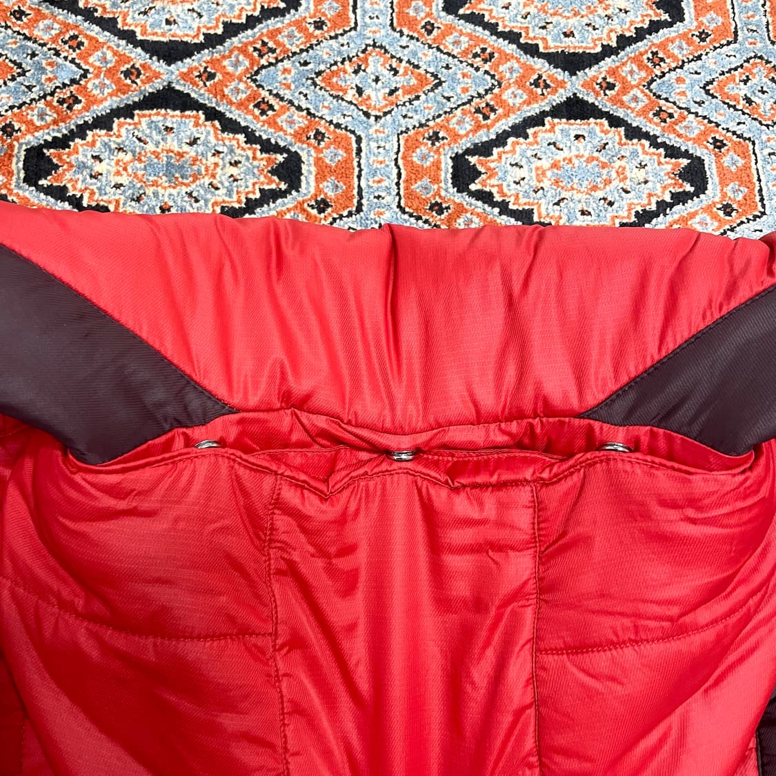 나이키 스우시로고 레드 폴리 패딩점퍼 여성L 상품이미지7