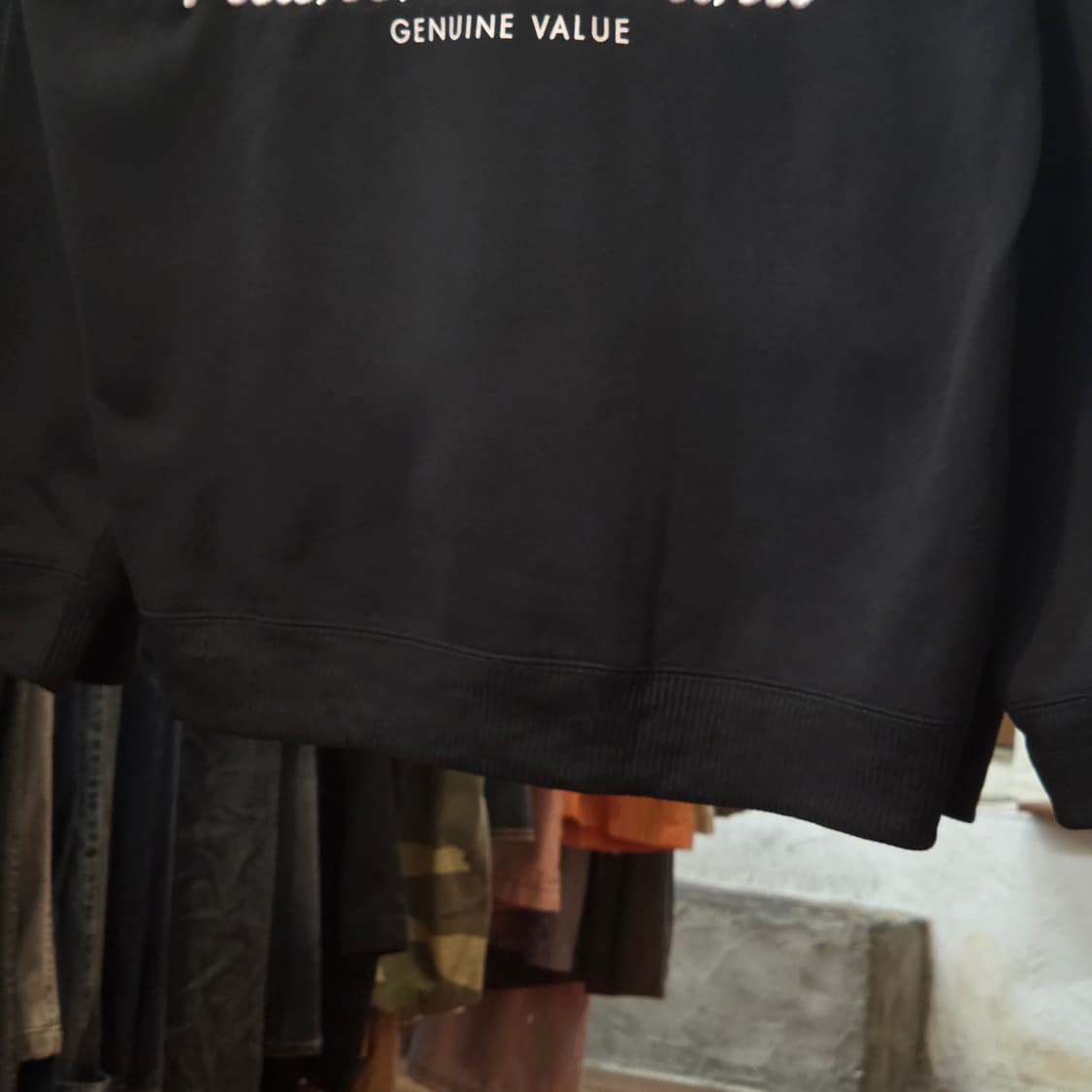 JPN 디키즈 후면 자수 오버핏 블랙 맨투맨 상품이미지4