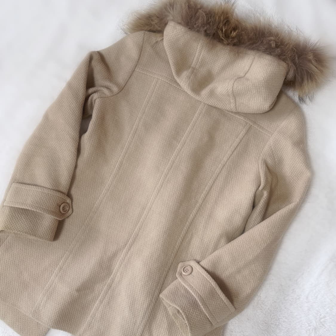 Anysis by Kumikyoku sis 라떼갸루 로걀 버클 퍼코트 상품이미지4