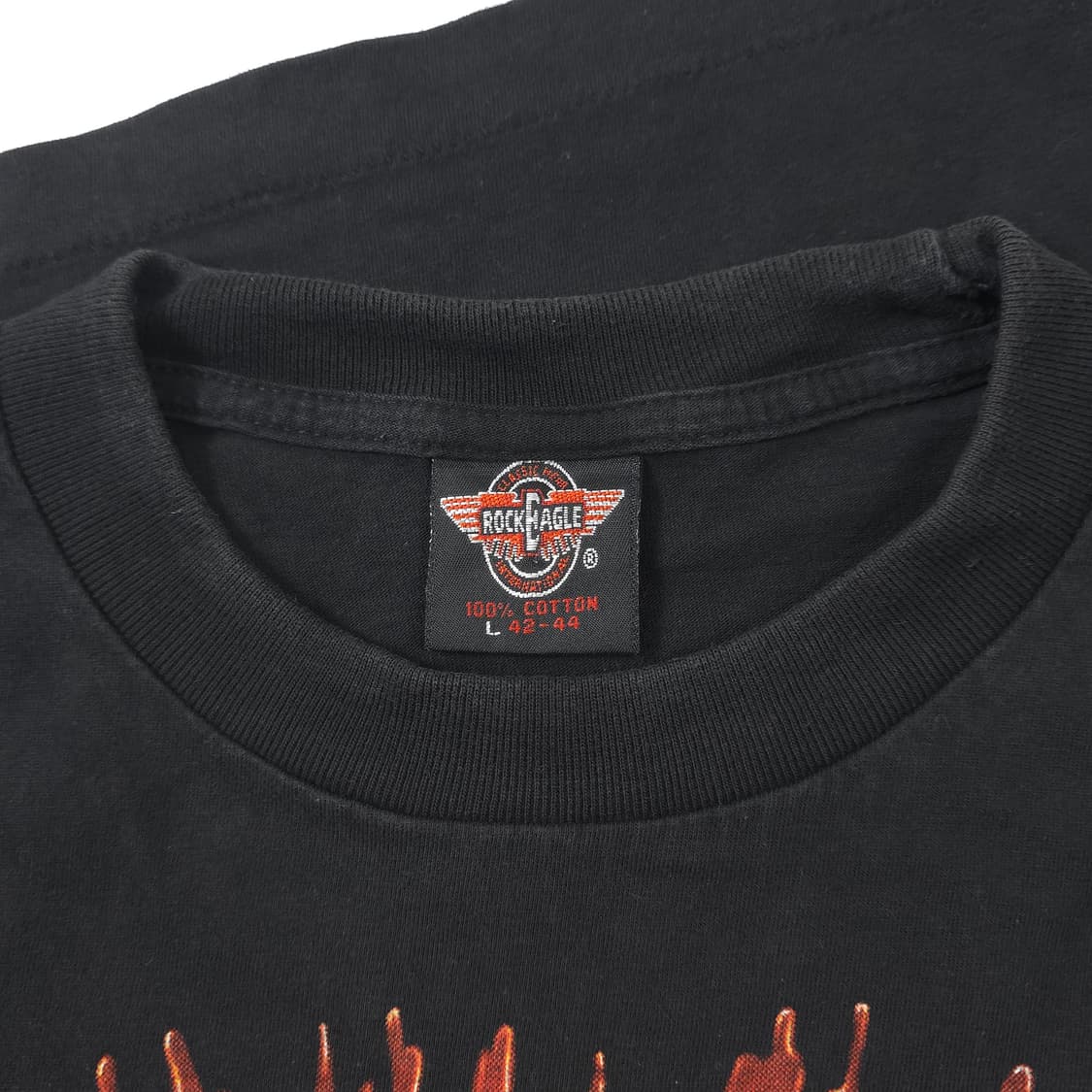 락이글 건즈앤로지스 밴드 티셔츠 블랙 (L) 상품이미지4