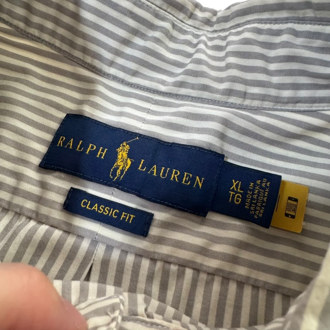 신형 QR라벨 폴로 스트라이프 셔츠 상품이미지4