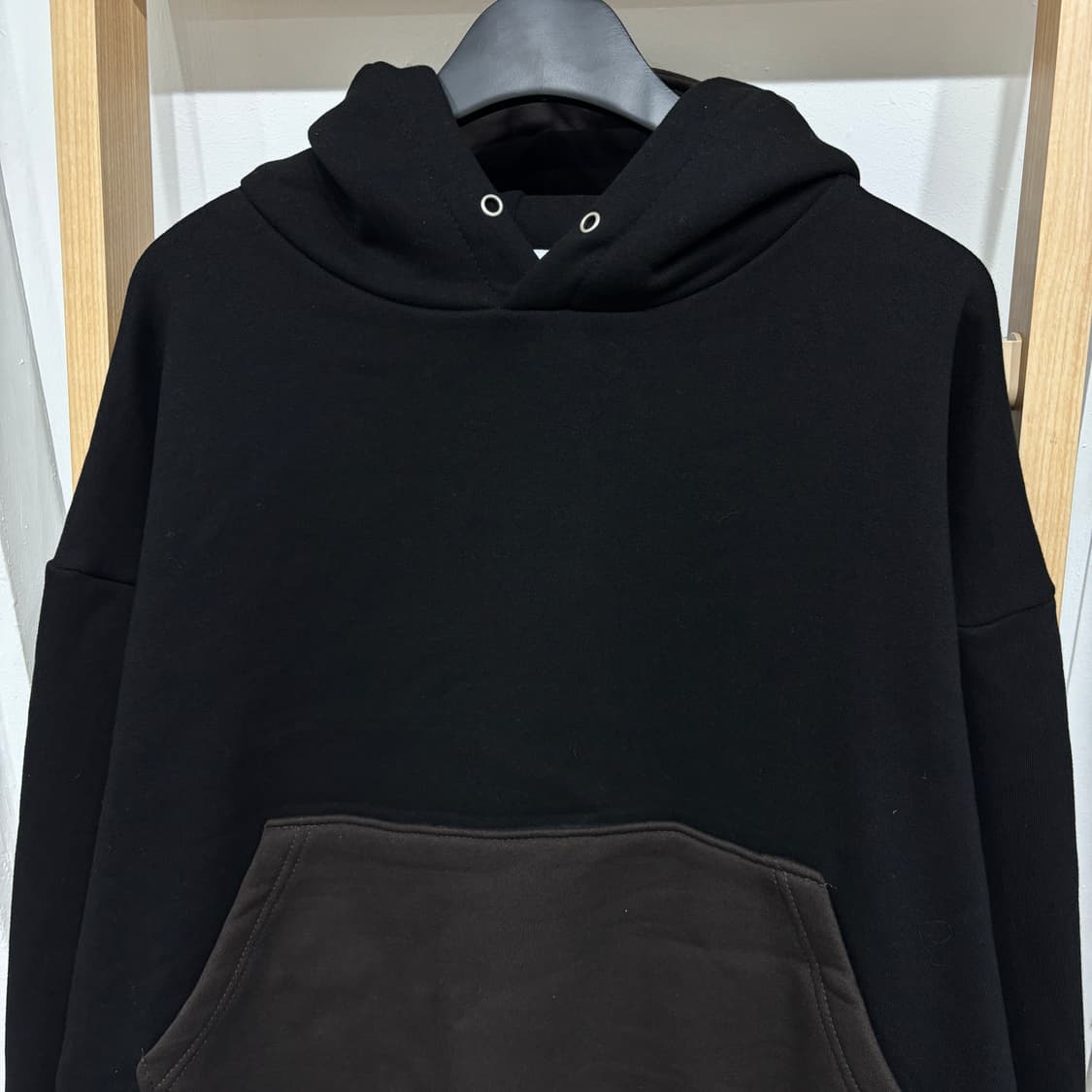 [새상품] 배색 기모 후드티 2컬러 상품이미지5