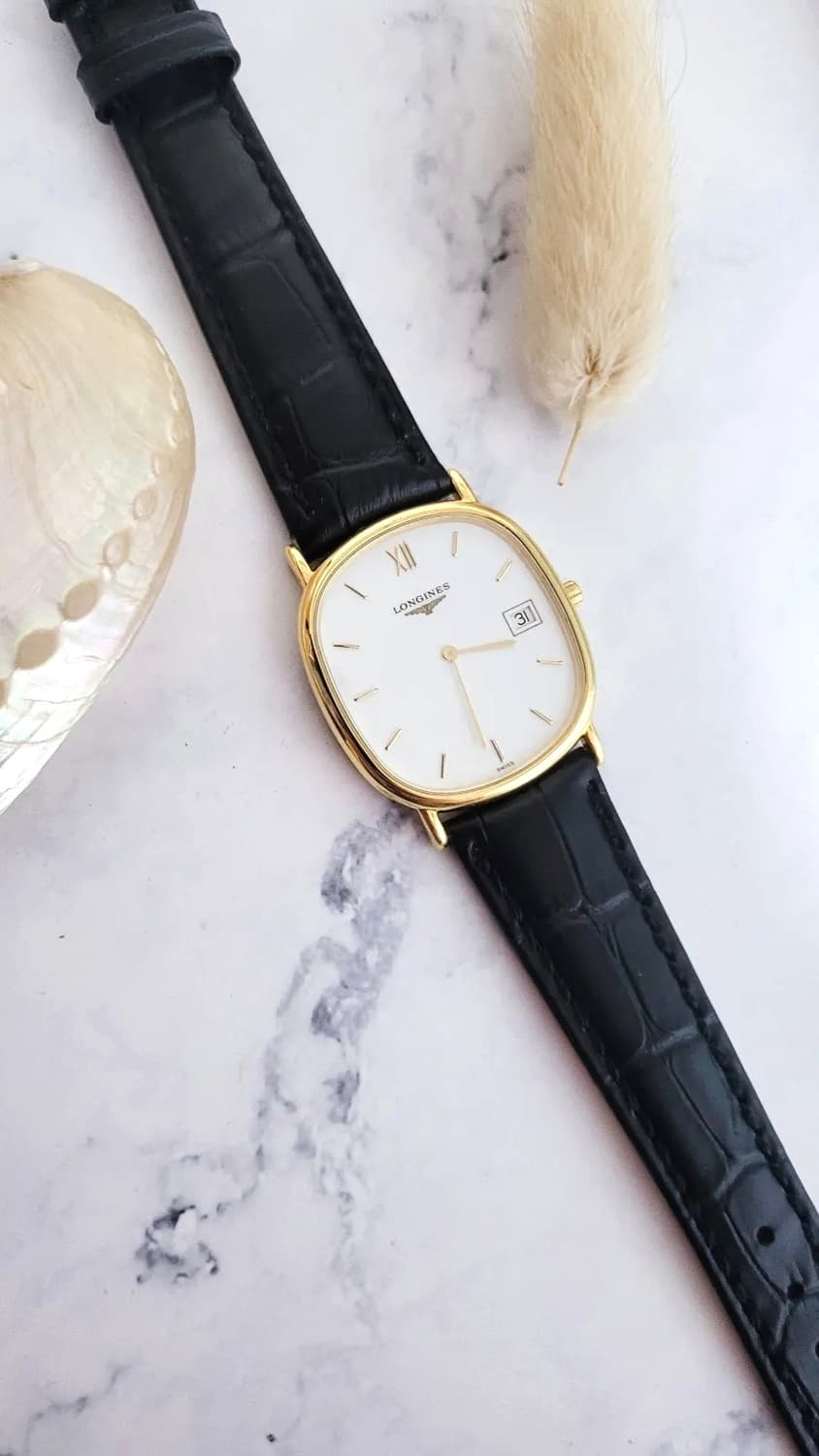 정품 론진 라 그랑드 클래식 엘립스 디자인 쿼츠 시계 상품이미지3