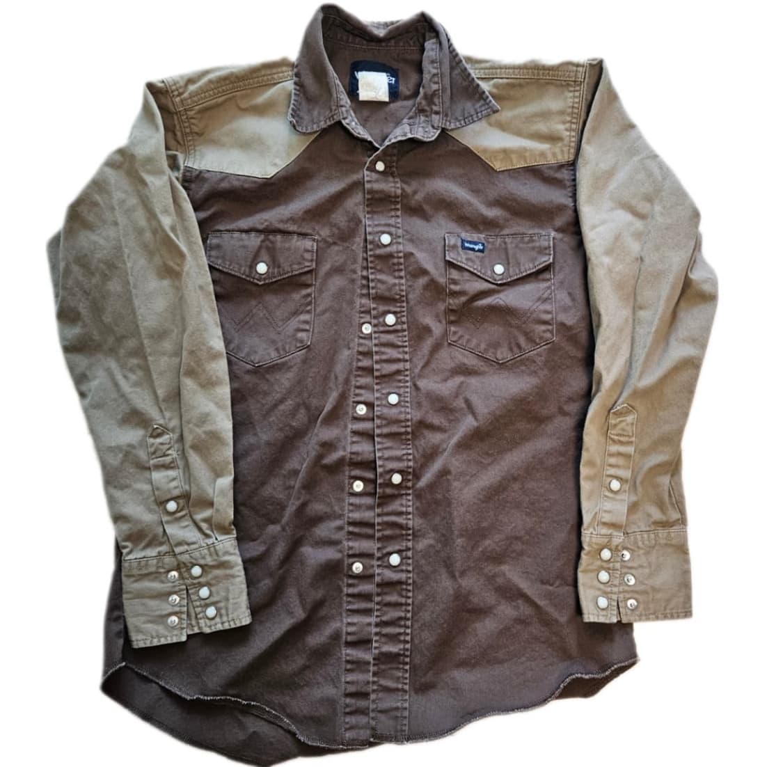 🤎 Wrangler 빈티지 투톤 웨스턴 셔츠  상품이미지1