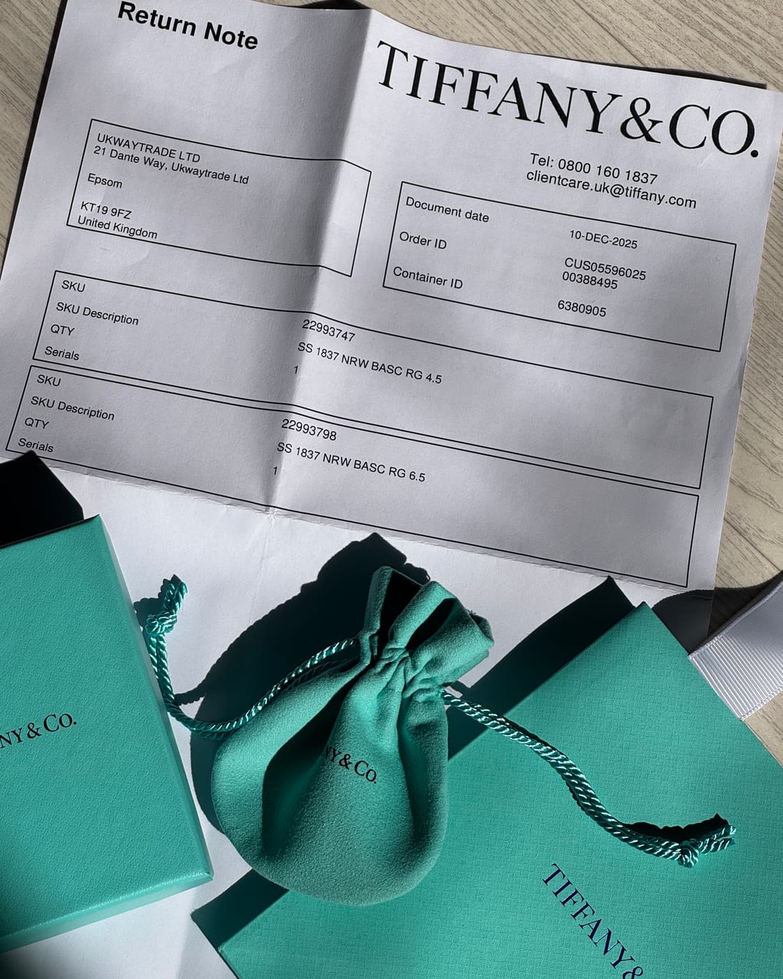 티파니앤코 1837 링 네로우 실버 6.5 상품이미지7