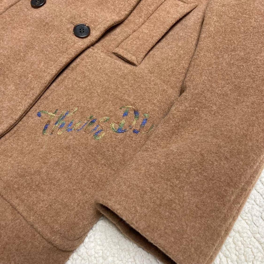 써스데이아일랜드 울 코트 상품이미지4