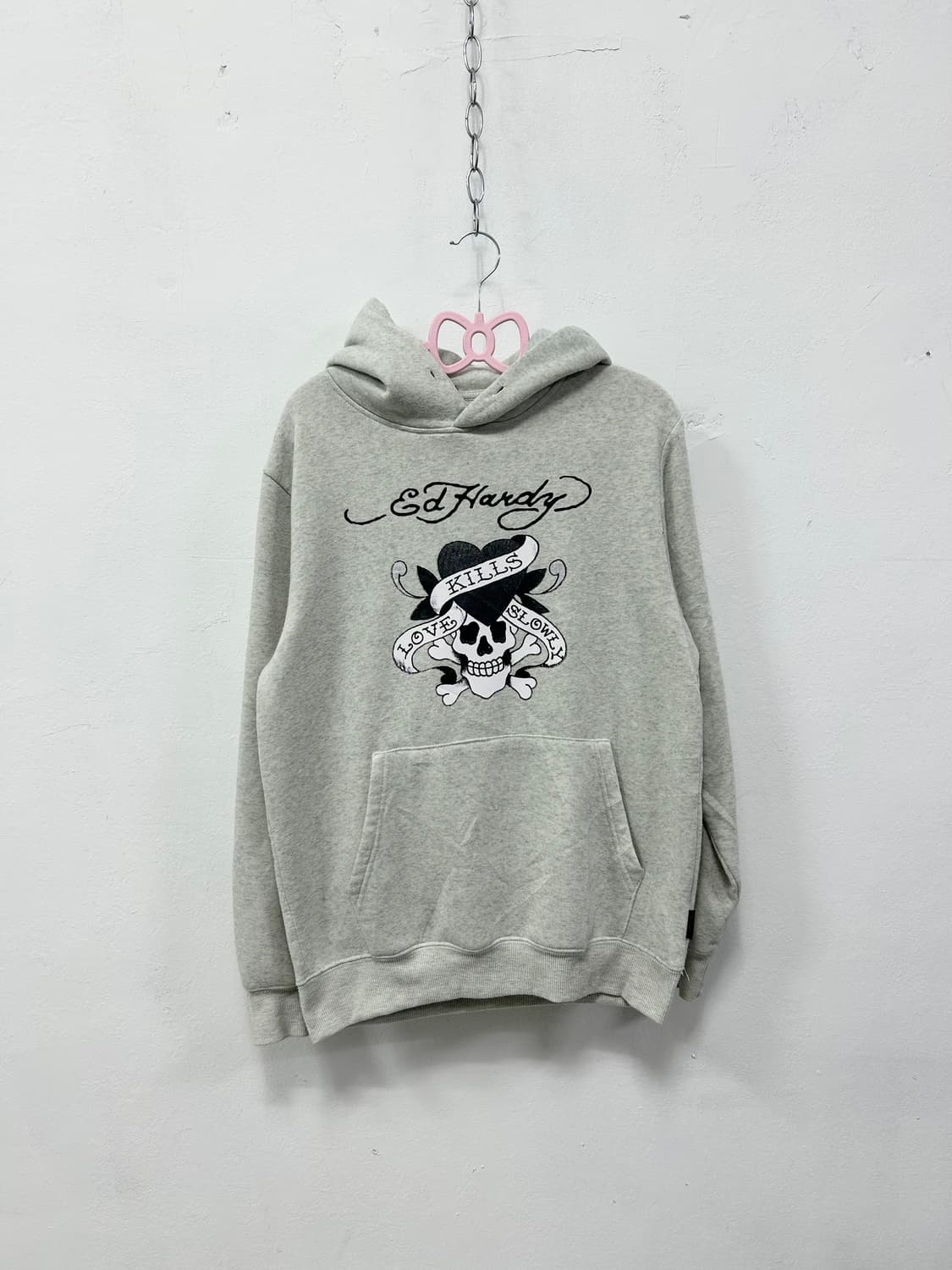 [ED HARDY] 에드하디 펑크 그레이 후드티 상품이미지3
